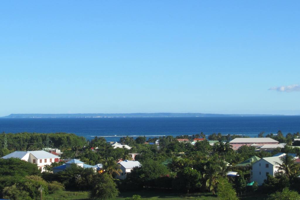 Vue sur Marie Galante