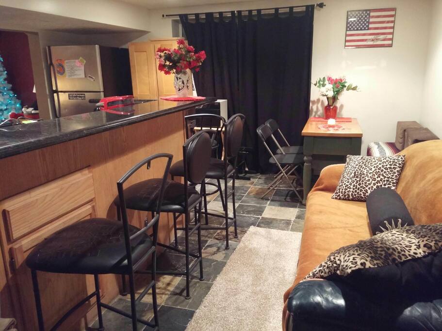 Bar and lounge area.