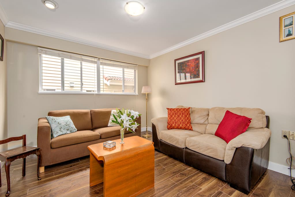 Seating area of living room