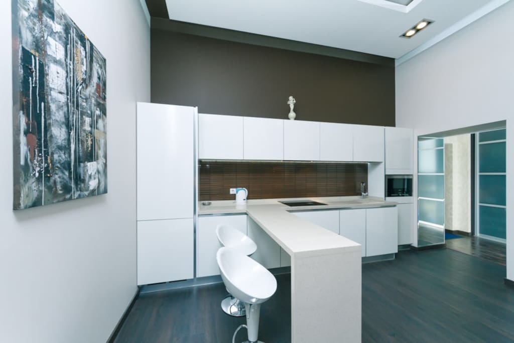 Open studio-kitchen