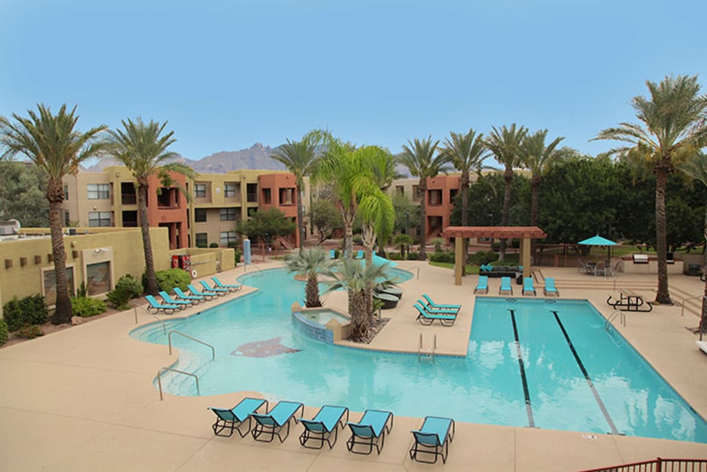 swimming pool in front of your room