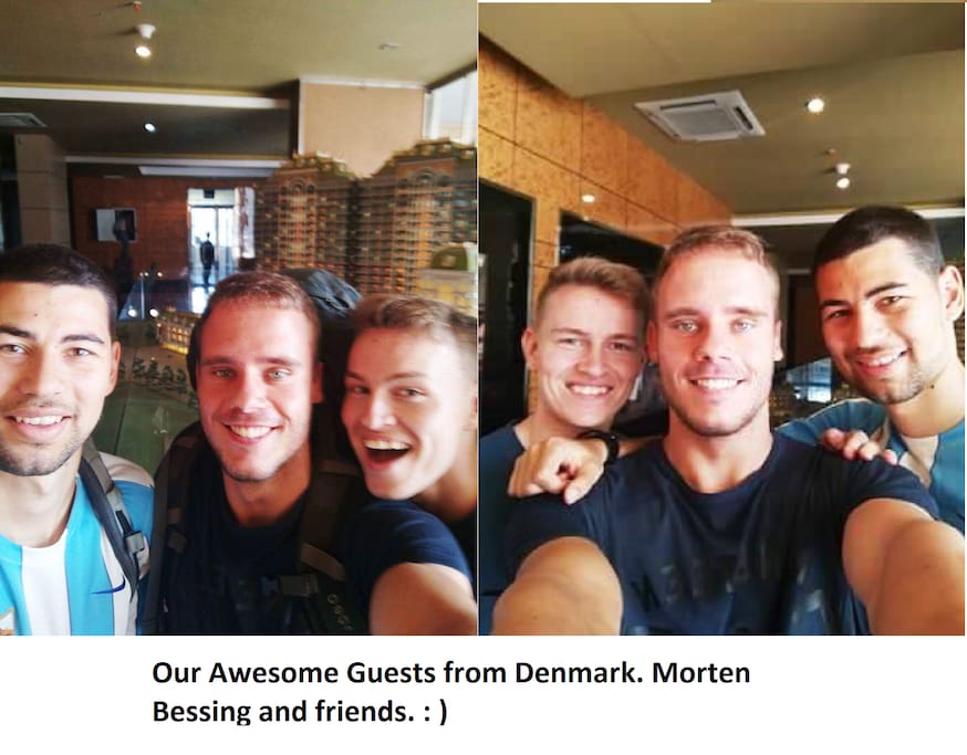 Our Three awesome guests from Denmark. Morten Bessing and friends. You guys are rocks. :)
