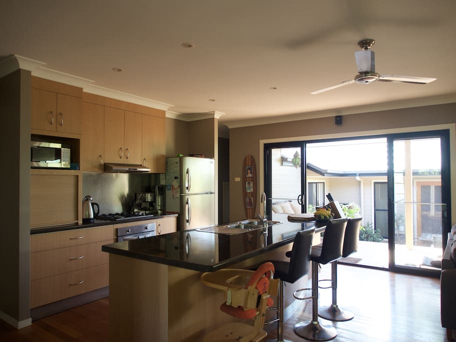 Modern open plan kitchen
