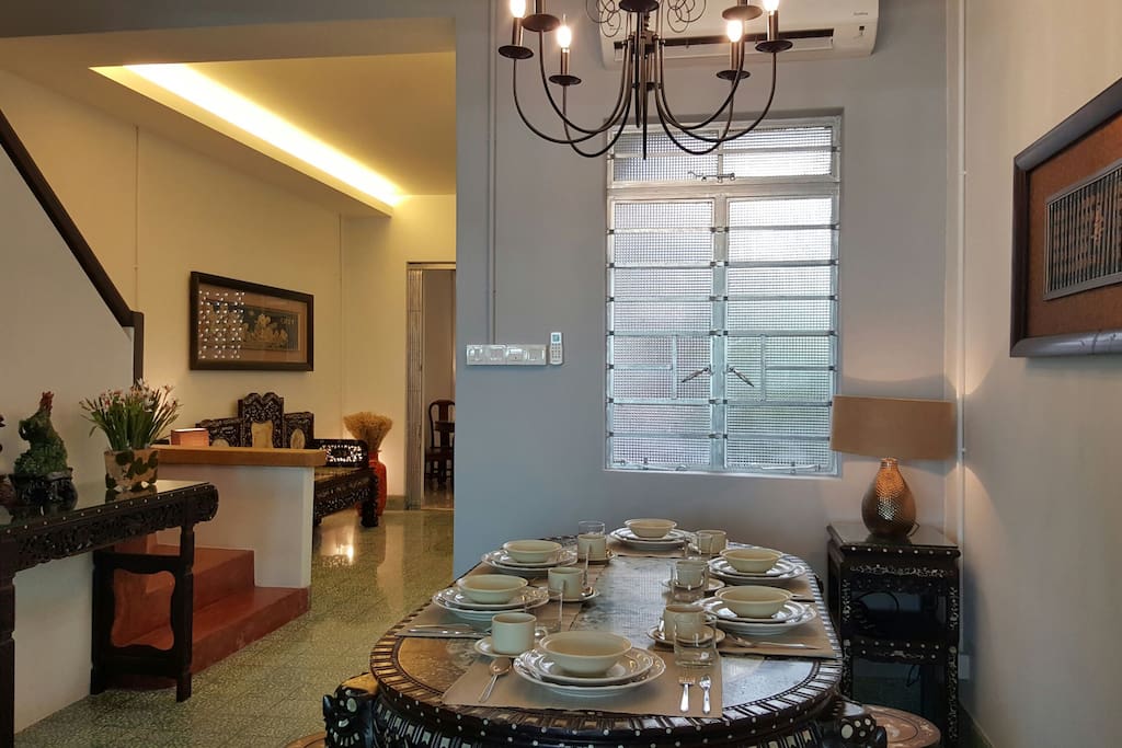 Dining Room I- Complete 8 person dining set all available for your usage and comfort during your stay
