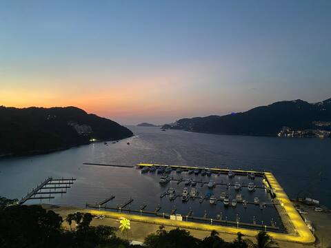 Beautiful view of the sea in Acapulco Diamante