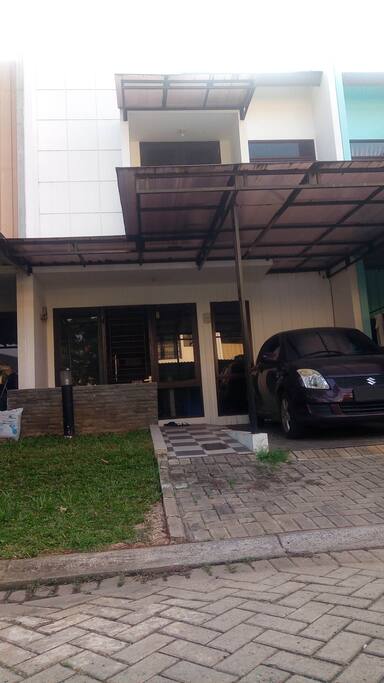 Taken from outside the house. There is only 1 carport, but customer can still park their vehicle in nearby.