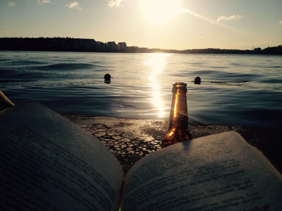 Always close to water on Stockholms best island.