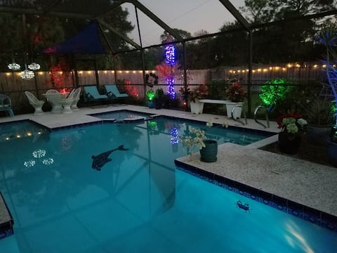 The Sanctuary!  Enjoy your Private, Heated Pool