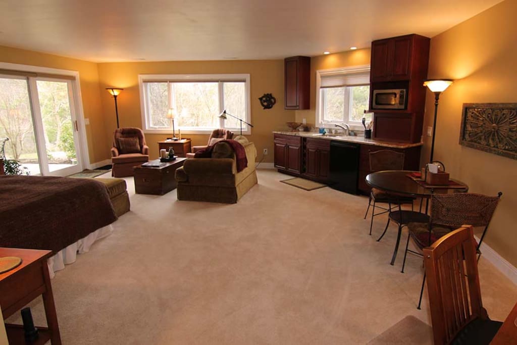 India Suite Living Space and Kitchette