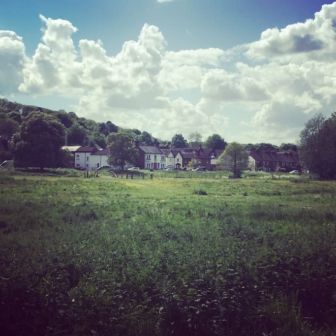 View of house from across the moor