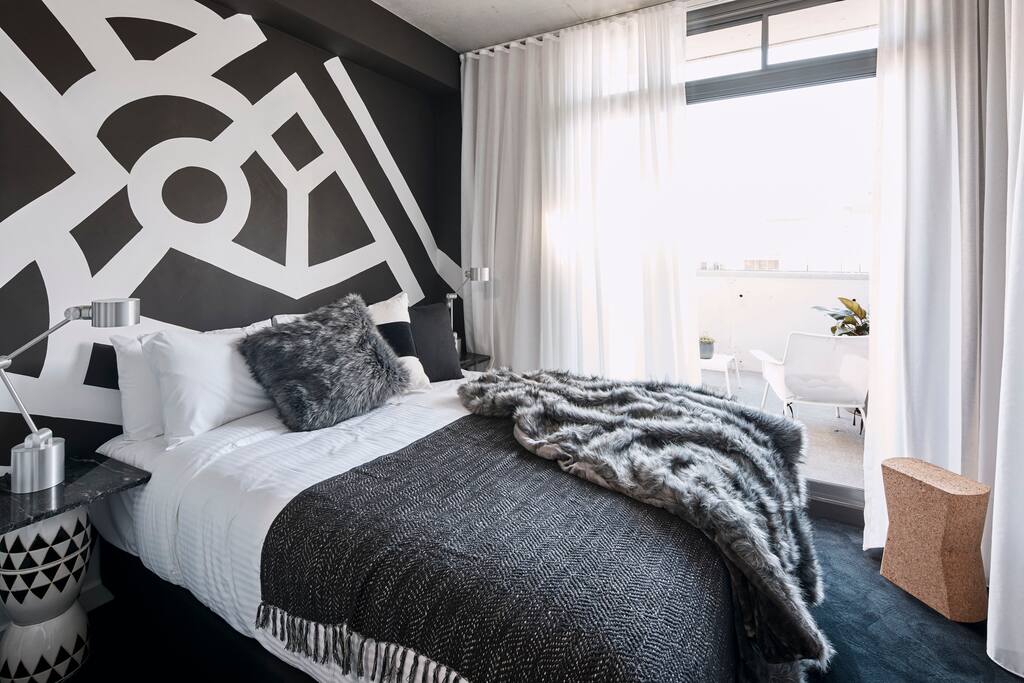 One of the designer studio rooms available to choose from
