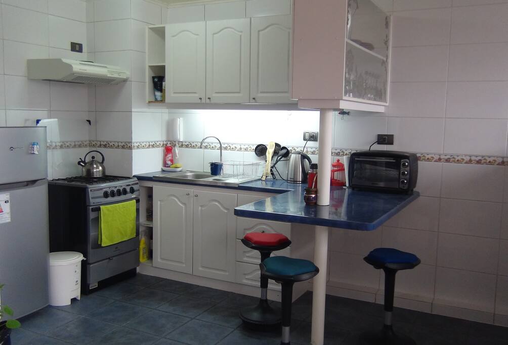 Cocina americana completamente equipada