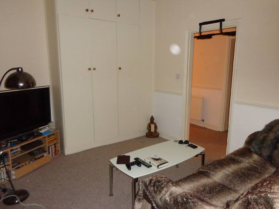 TV with film library.