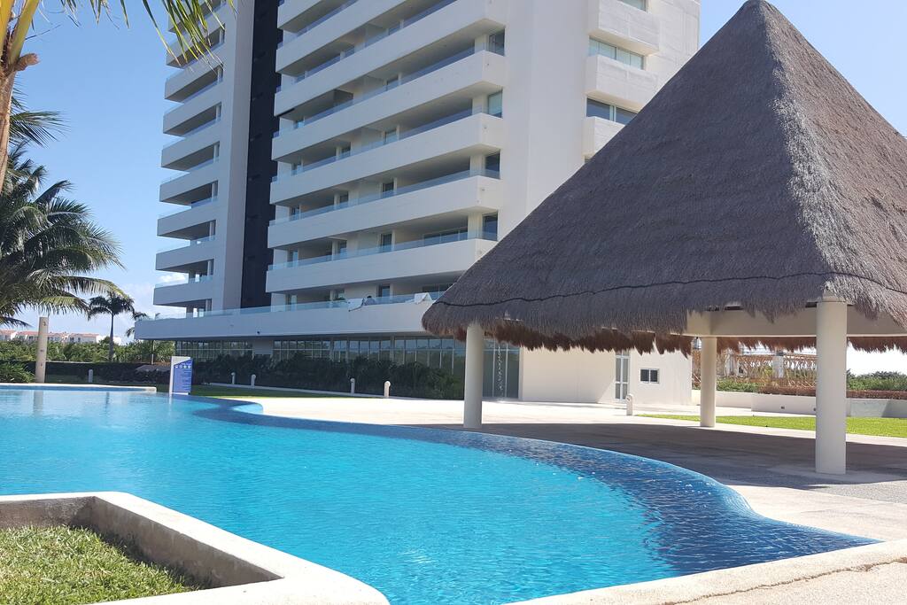 Pool and Building View