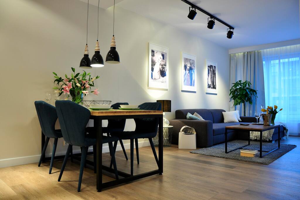 Salon z aneksem kuchennym