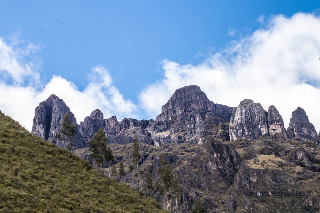 The most sacred Mountain in the sacred Valley, The "Pitusiray". View from our front yard.
