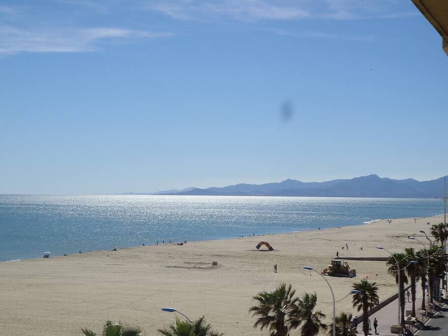 Cap Béar, à droite de l'appartement