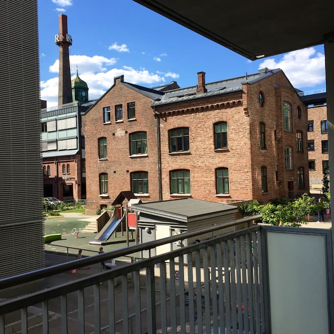 Utsikt fra stue og veranda