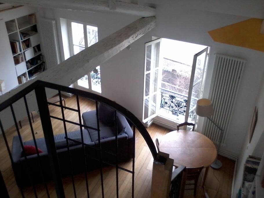 Living room from upstairs
