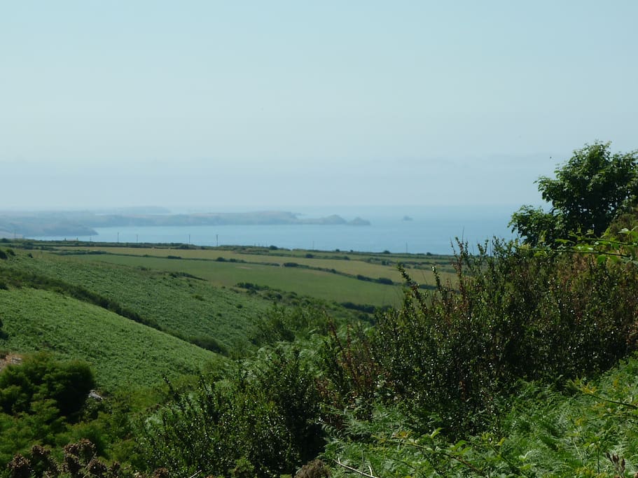 View over Trebarwith valley