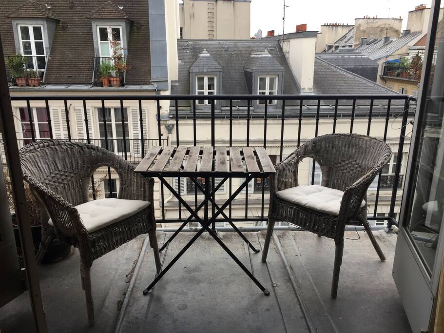 Quiet amazing terass for your breakfast or apero!