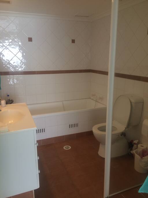 Ensuite with full bath and separate shower