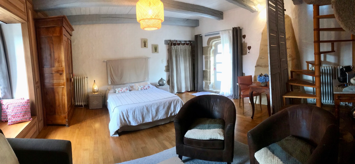 chambre 1, salon, TV