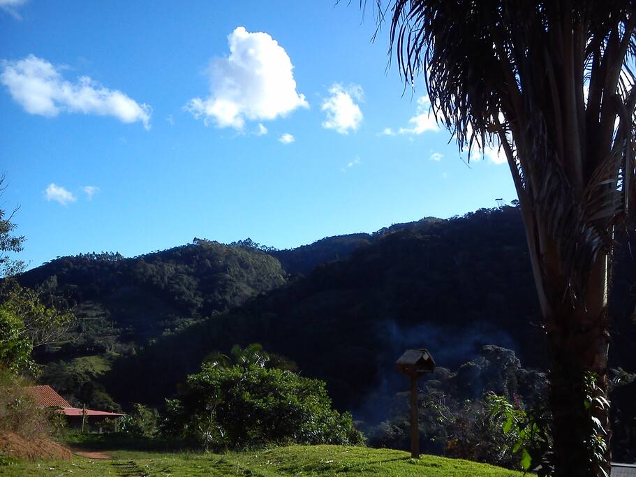 Vista na frente da casa