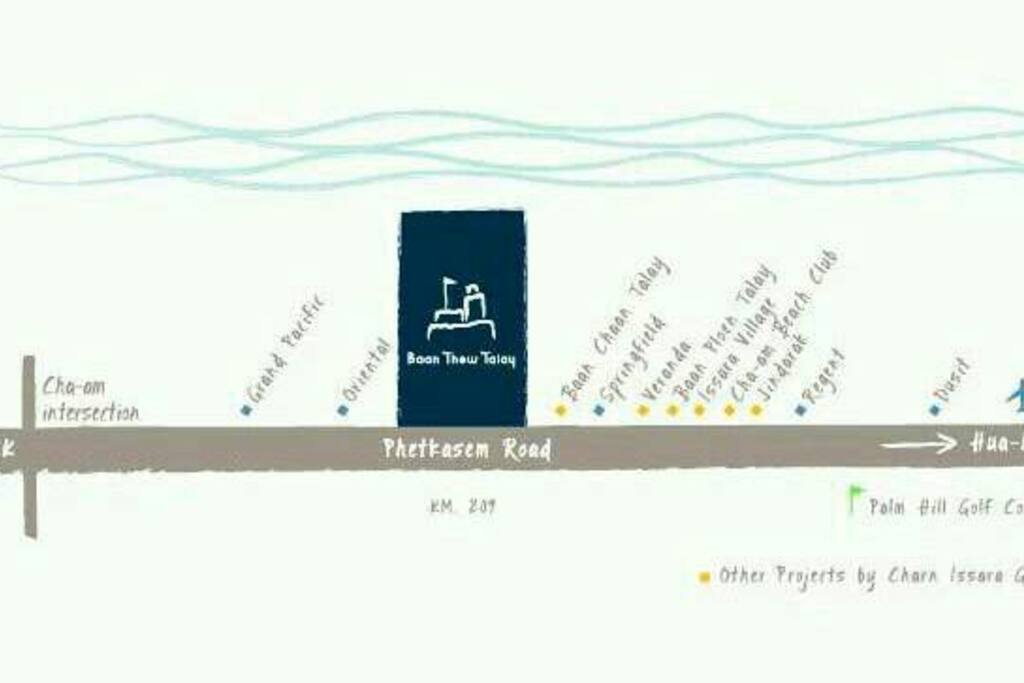 Baan Thew Talay Estate is on a huge piece of land from main road to the beach front which gives really privacy of stay.