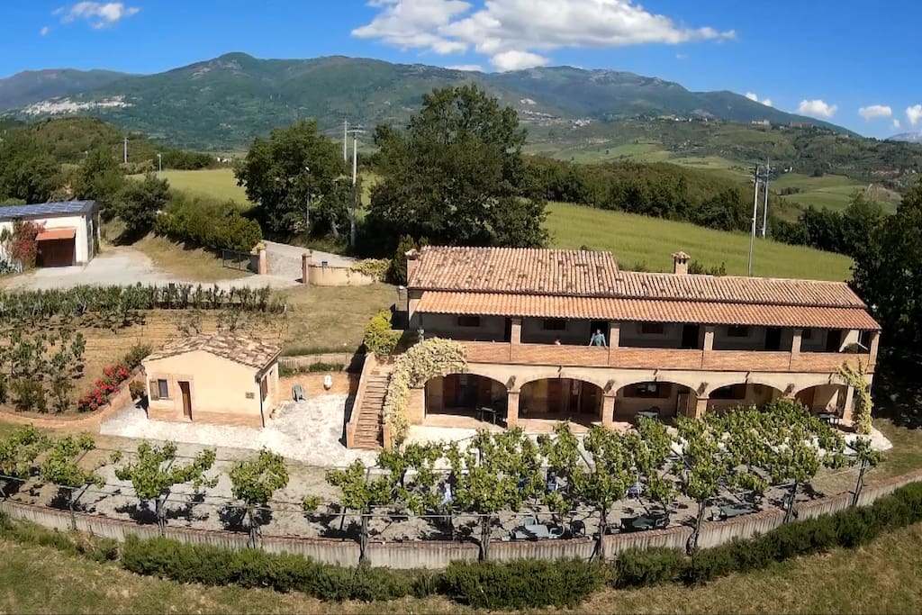 Foto aerea agriturismo