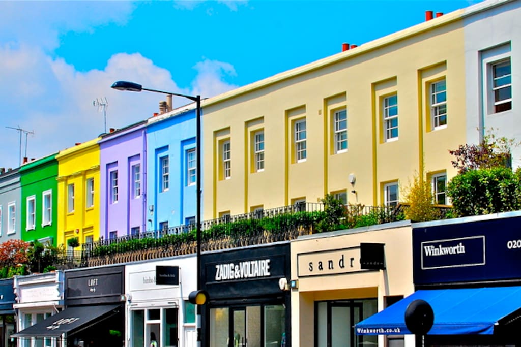 Gorgeous Westbourne grove and Notting Hill. This is literally right outside (opposite) our front door!