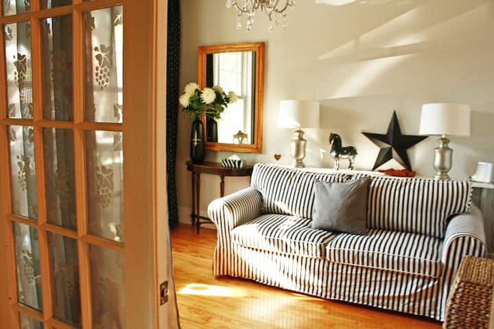 1st floor Living room -  Sofa is a double sofa bed. (DVD TV) /  The living room on the ground floor, the sofa is a sofa bed, also TV and DVD