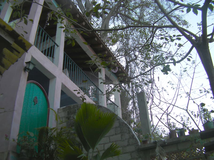 Entry door to Casa Passion Flower