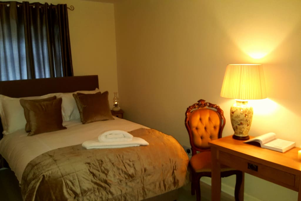 Double Bedroom 1: Mattress were custom made for the bed possible night of sleep you could imagine! Keep track of your travels or get some work done at your own private writing desk.