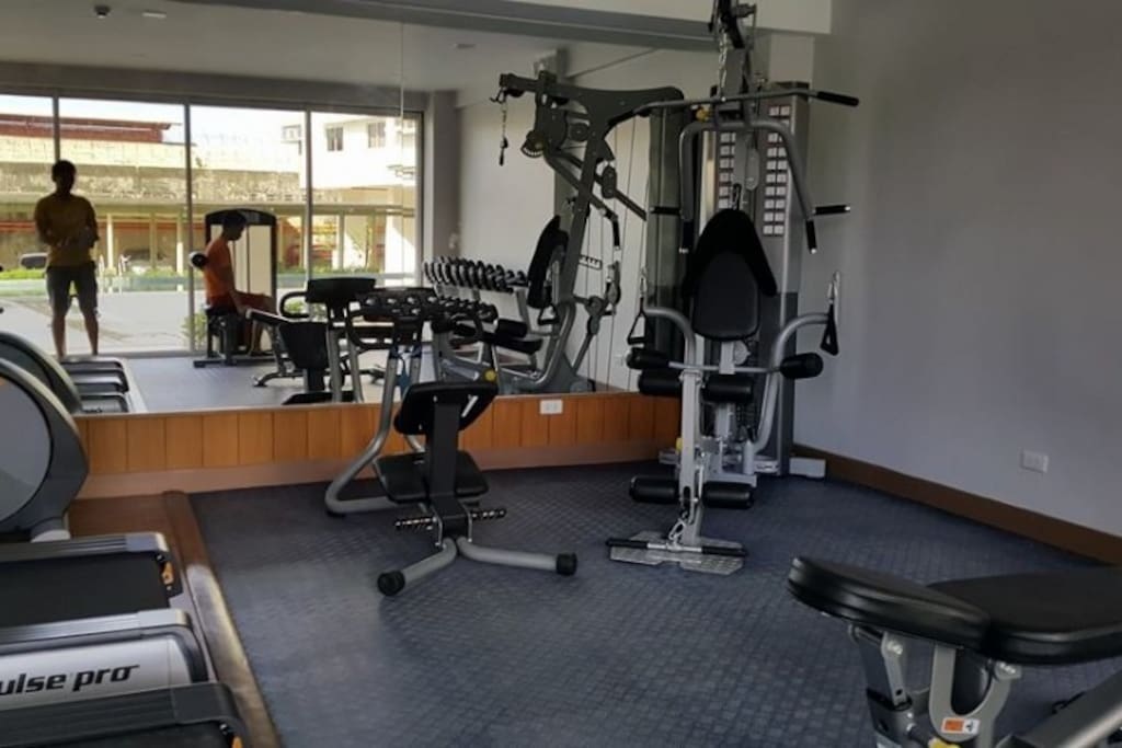 Treadmills and free weights