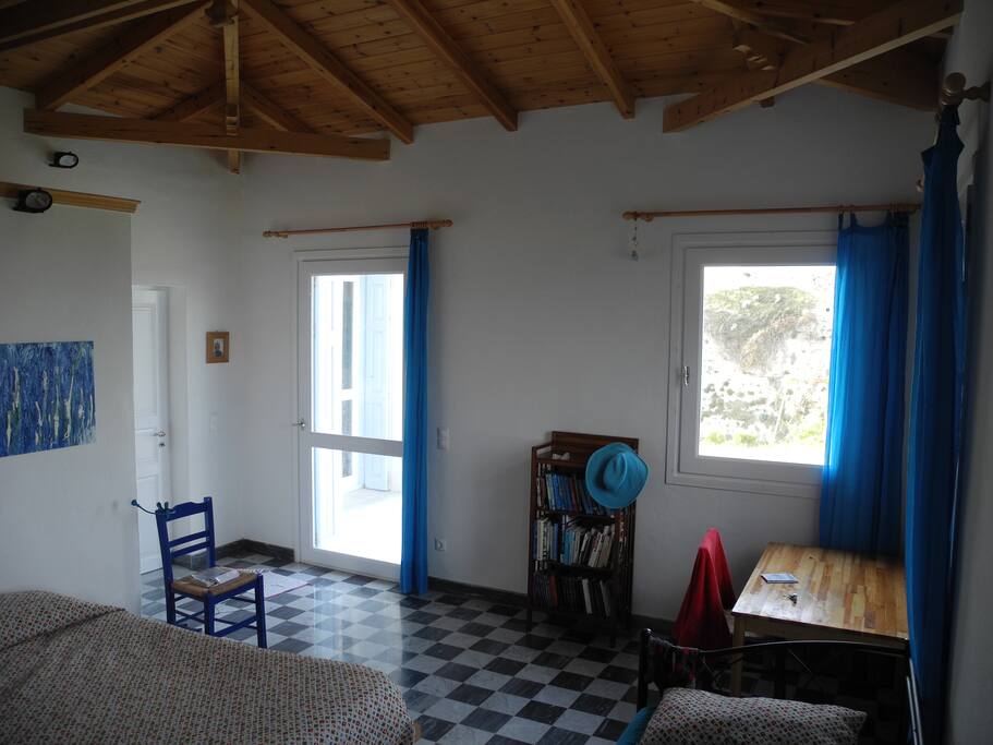 Master bedroom includes a double bed, single bed, ensuite and desk