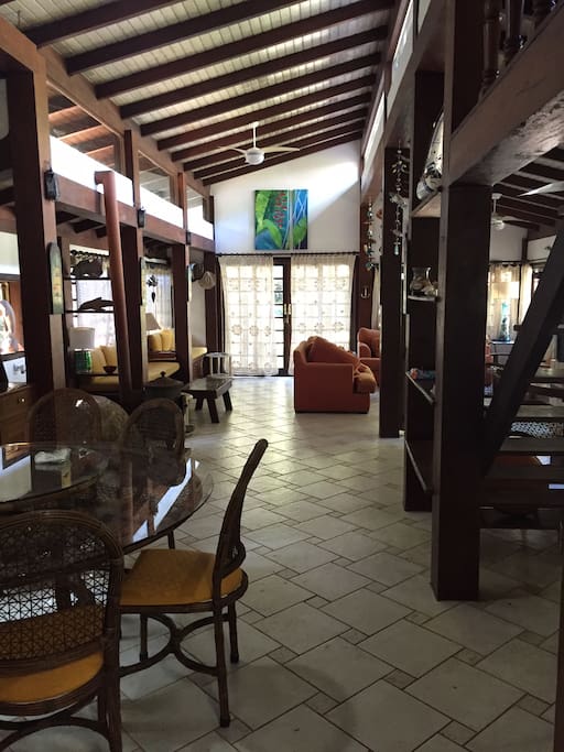 Vista da sala de estar