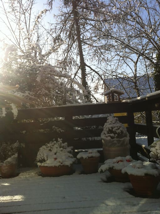 Auch am Bodensee gab es Schnee