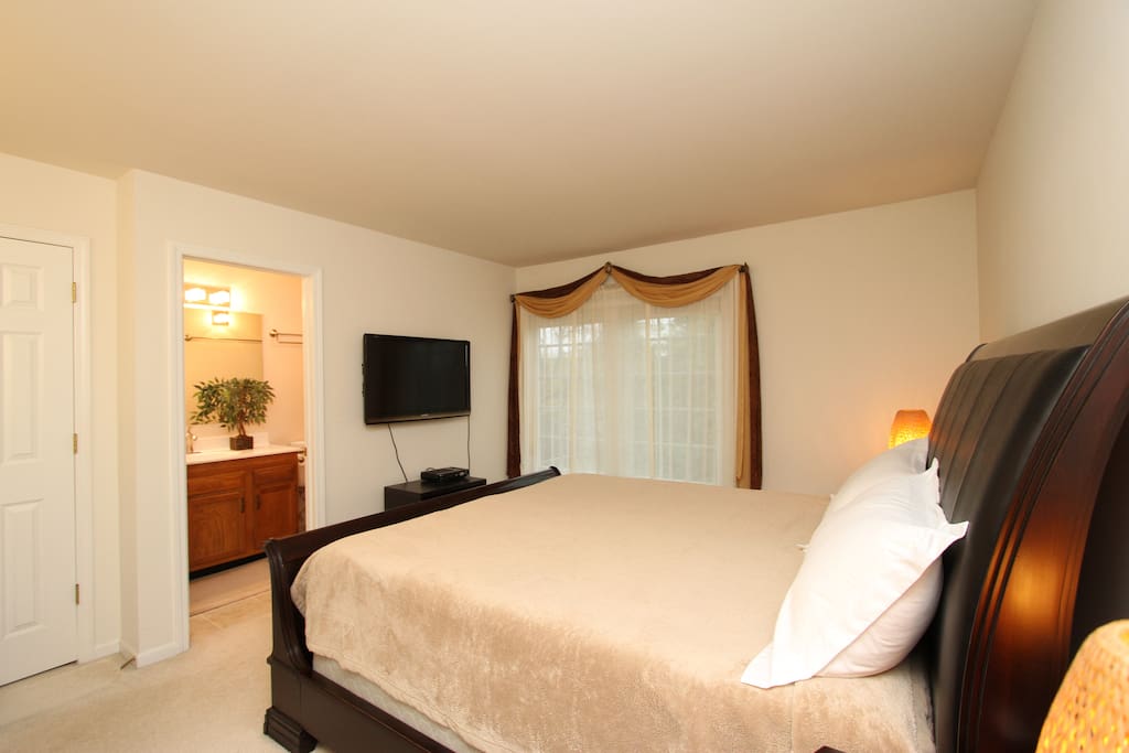 This Master Suite is rented separately if needed. Newly remodeled private bathroom and walk-in massage shower!