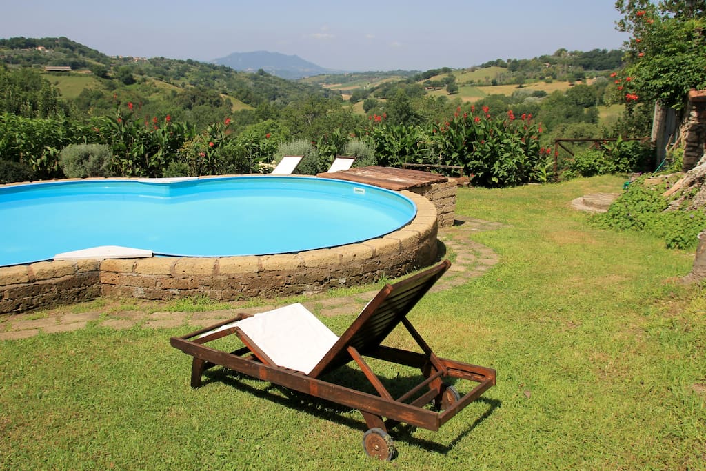 Private pool with panoramic view
