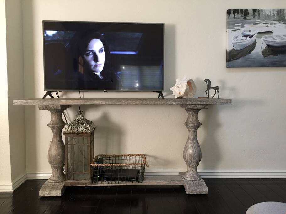 50 inch TV to enjoy Direct TV and Netflix.