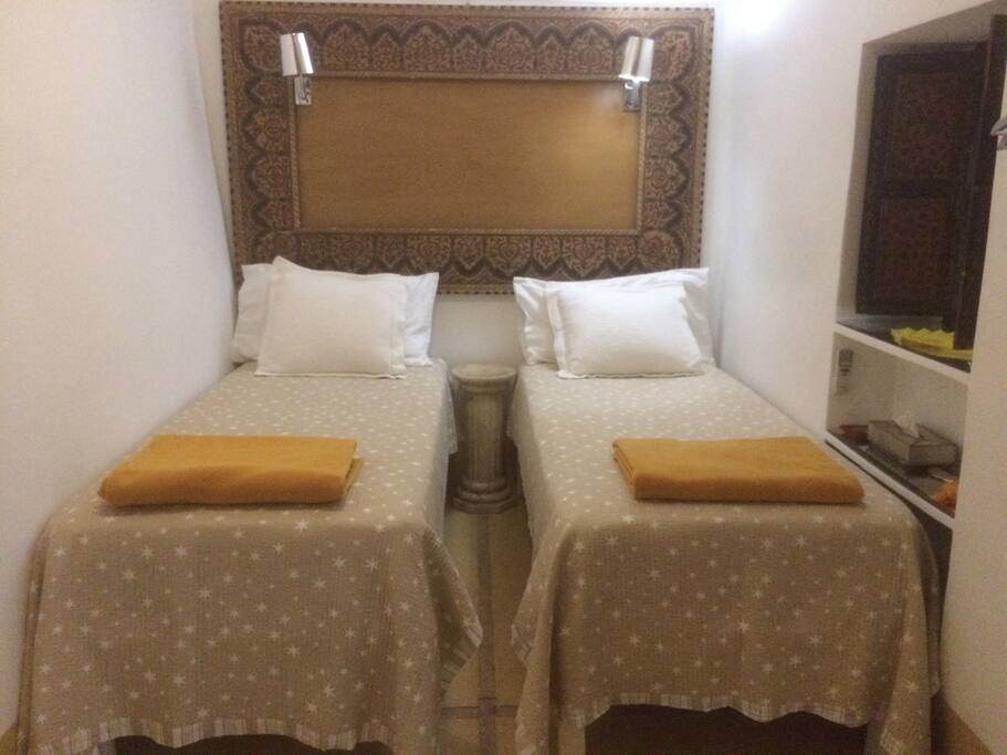 due letti singoli su richiesta