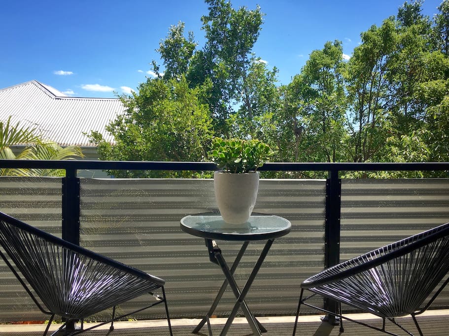 Your private balcony to relax, read or enjoy a coffee