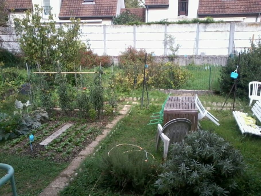 Jardin avec potager