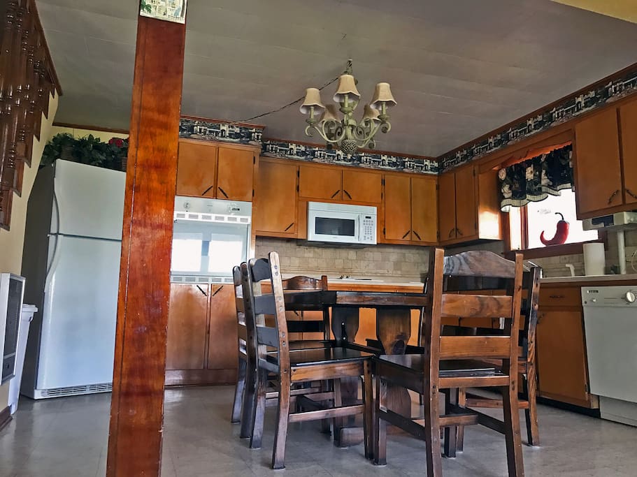 Kitchen and dining area