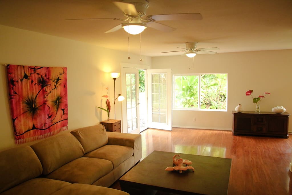 Ceiling fans throughout keep this home very comfortable