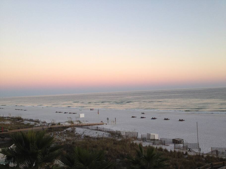Sunrise from East Corner of 201 Balcony