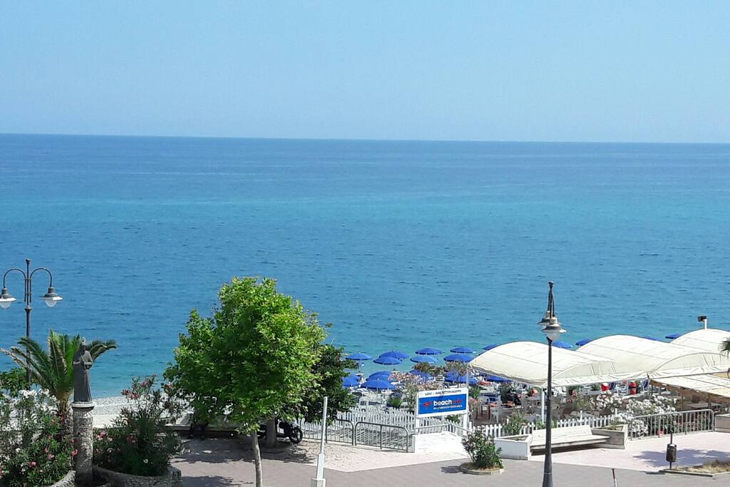 Beach bar, usually they are open during July and August.