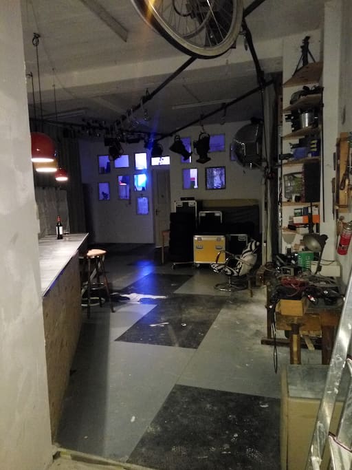Entering the Foyer - a mixture of a workshop, storage & ...