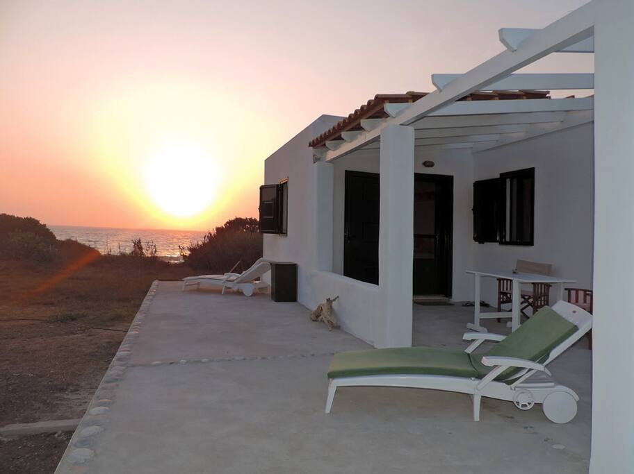 The cottage at sunset